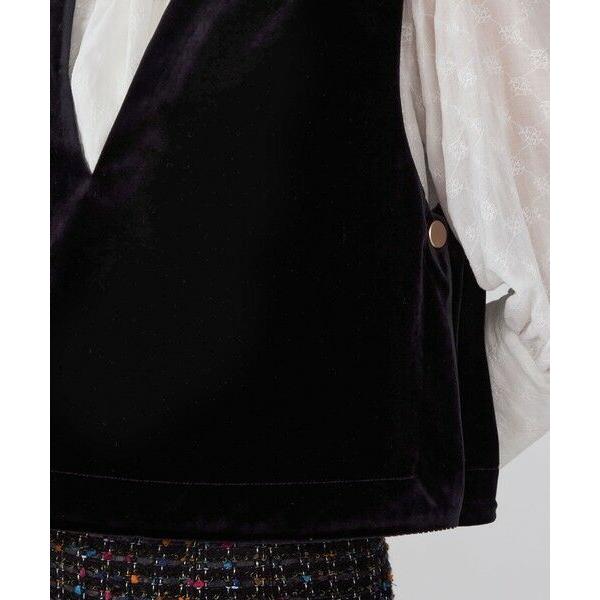 TOMORROWLAND（トゥモローランド） マットベロア Vネックベスト