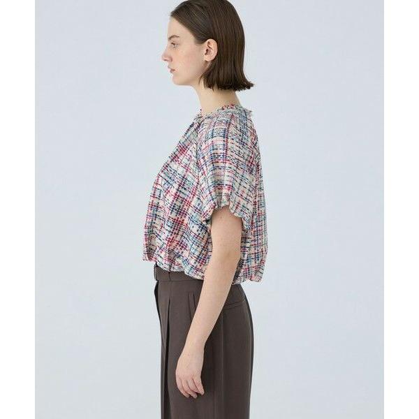 TOMORROWLAND（トゥモローランド） モザイクツイード パフブラウス