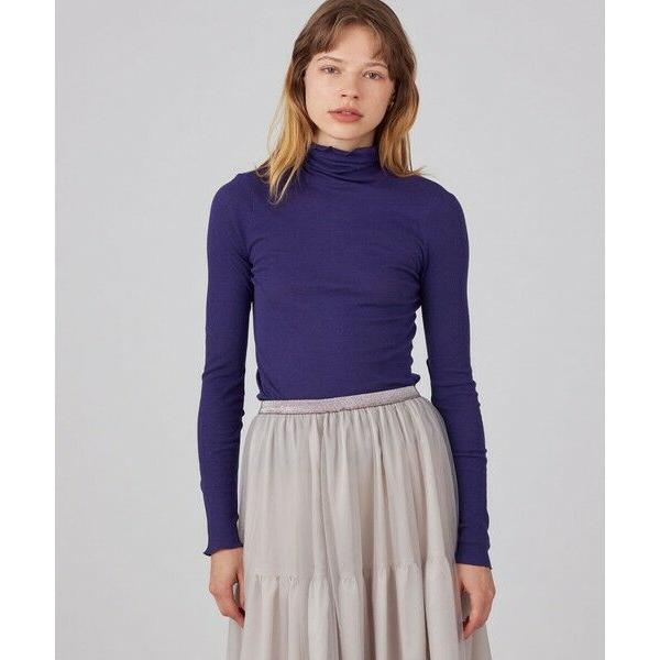 TOMORROWLAND（トゥモローランド） コットンシルクリブ タートルネック