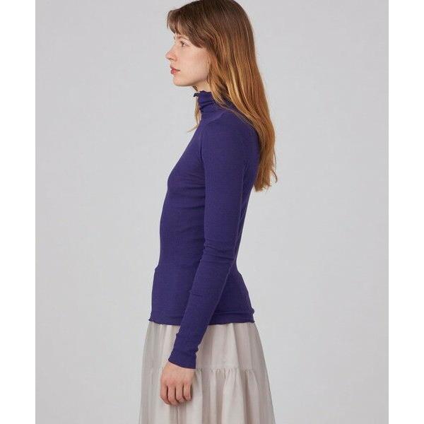 ハイツイステッド シルク 100 リブ クルーネック トップス トゥモローランド TOMORROWLAND tricot シルク クルーネックニット