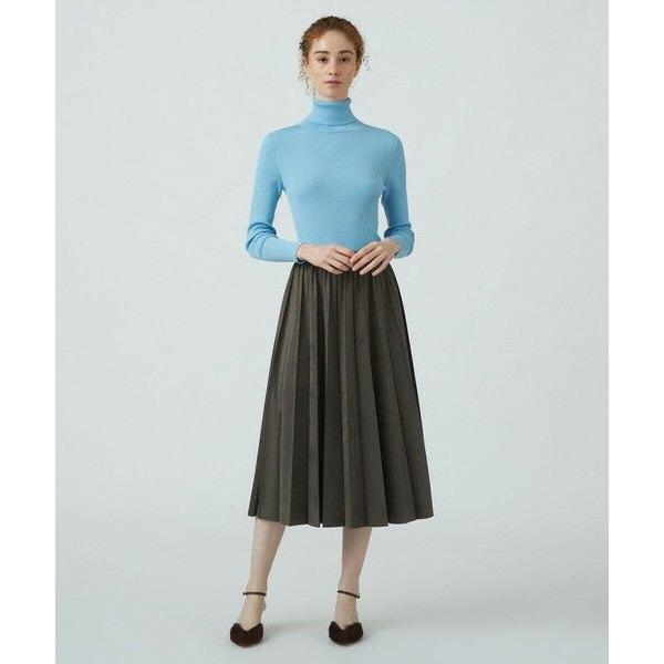 TOMORROWLAND / トゥモローランド ライトスエード プリーツミディ  