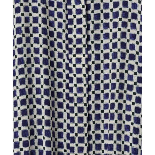 TOMORROWLAND（トゥモローランド） カラーグリッドプリント プリーツ