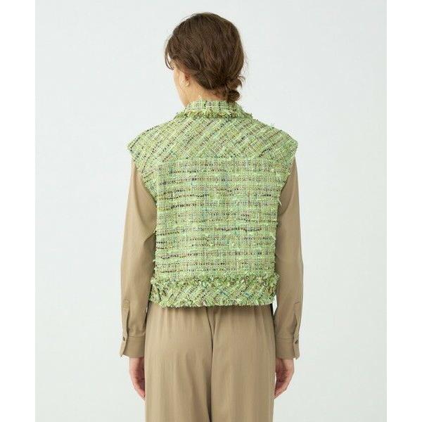 TOMORROWLAND　ツイードジレ TOMORROWLAND（トゥモローランド） プレリーツイード ステンカラー