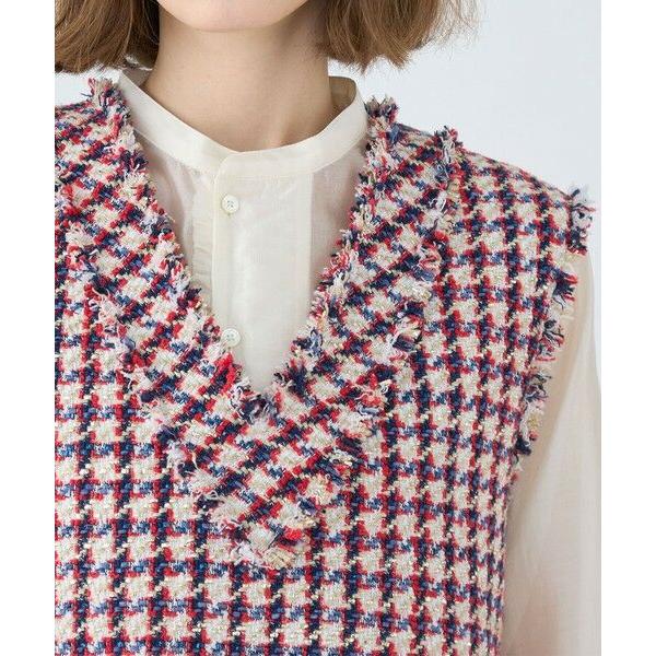 TOMORROWLAND（トゥモローランド） メタリックツイード Vネックベスト