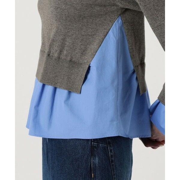 TOMORROWLAND / トゥモローランド ファブリックコンビ クルー