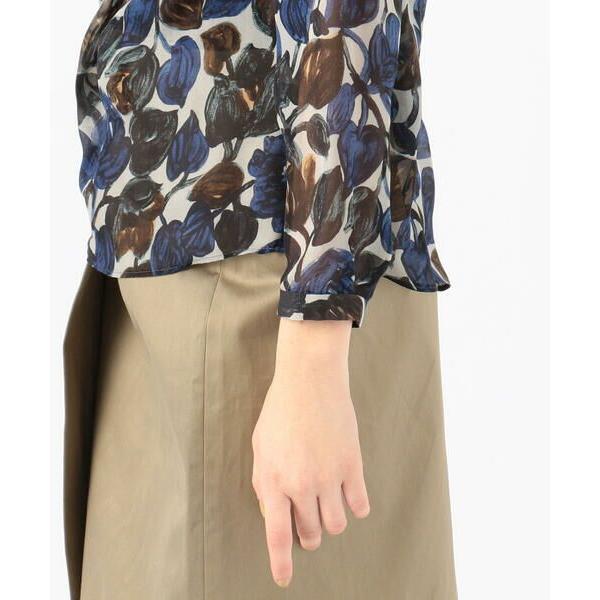 TOMORROWLAND / トゥモローランド シルクアイビープリント ノーカラー