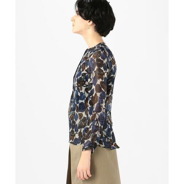 TOMORROWLAND / トゥモローランド シルクアイビープリント ノーカラー