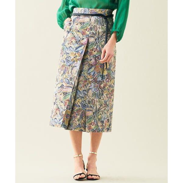 本店は Tomorrowland トゥモローランド マルチフラワージャカード ボックスプリーツスカート 楽天カード分割 Www Doctor Plan Com