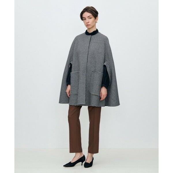 新品【オーラティエ】リバーシブルマントコート 定価64,900円 TOMORROWLAND（トゥモローランド） スーパーダブルフェイス