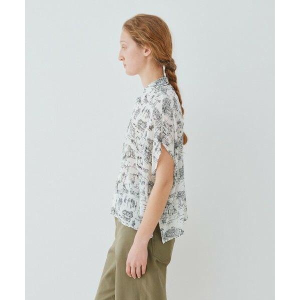 GALERIE VIELシルクストレッチ ボックスシャツ トゥモローランド