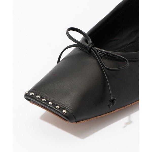 【CHEMBUR /チェンバー】FLAT STUDS BALLET シューズ TOMORROWLAND（トゥモローランド） CHEMBUR SQ FLAT STUDS BALLET