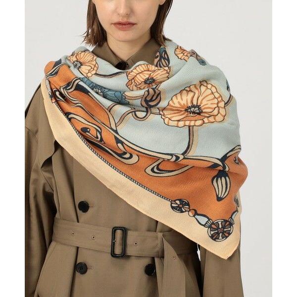 【美品】manipuri FLOWER スカーフ トゥモローランド　別注品 TOMORROWLAND / トゥモローランド 【別注】MANIPURI FLOWER