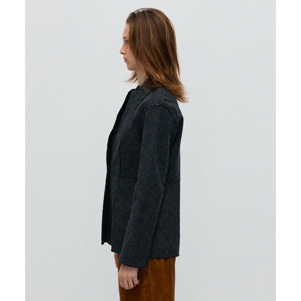 TOMORROWLAND（トゥモローランド） ヘリンボーンツイード ノーカラー