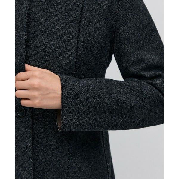 TOMORROWLAND（トゥモローランド） ヘリンボーンツイード ノーカラー