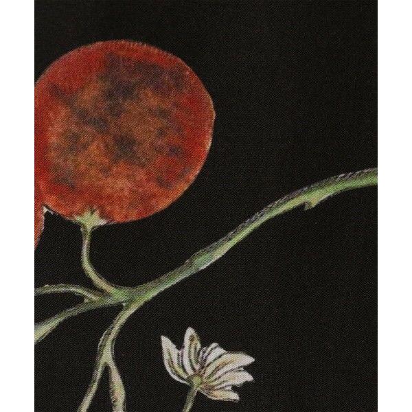 シルク Green Showerプリント キャミソールワンピース　ホワイト シルク Green Showerプリント キャミソールワンピース