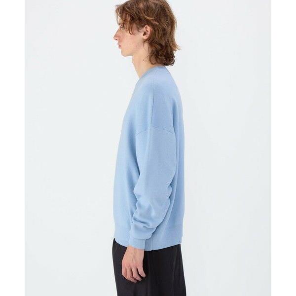 CABaN キャバン コットンカシミヤクルーネックニット ブルー TOMORROWLAND（トゥモローランド） CABaN コットンカシミヤ クルー