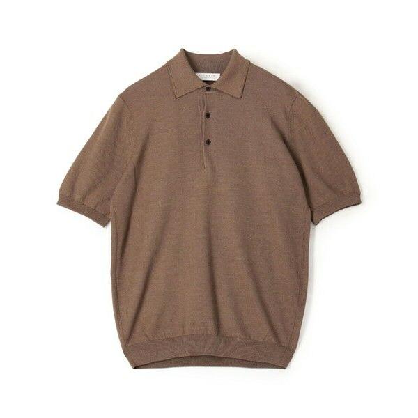 【美品】TOMORROWLAND ニットポロシャツ/トゥモローランド TOMORROWLAND tricot シルクコットン ニット