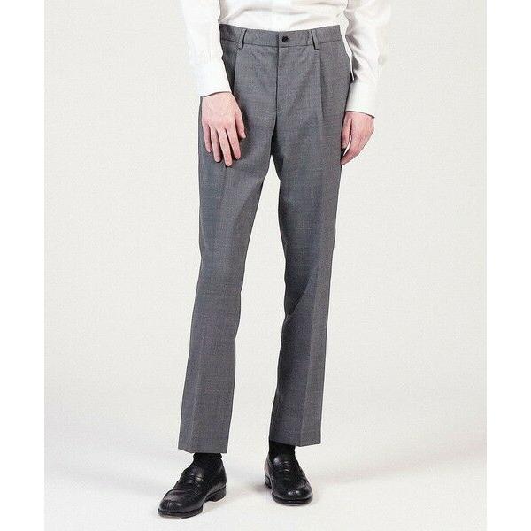 新品未使用　TOMORROWLAND サマーウール1プリーツイージースラックス TOMORROWLAND スラックス ウールポリエステル 1プリーツ