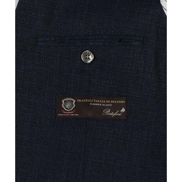 TOMORROWLAND / トゥモローランド ウールリネン シングルブレステッド2Bジャケット DELFINO 肩幅44