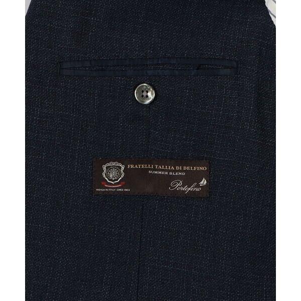 TOMORROWLAND / トゥモローランド ウールリネン シングルブレステッド2Bジャケット DELFINO 肩幅44