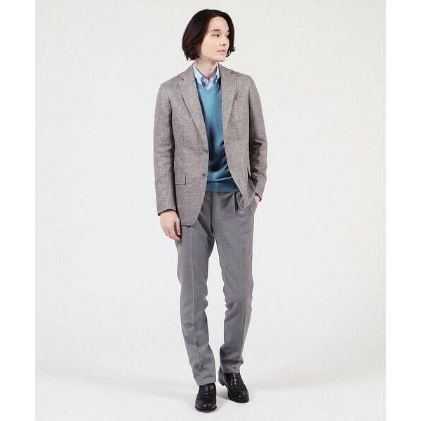 TOMORROWLAND / トゥモローランド ウールリネン シングルブレステッド2Bジャケット DELFINO 肩幅44