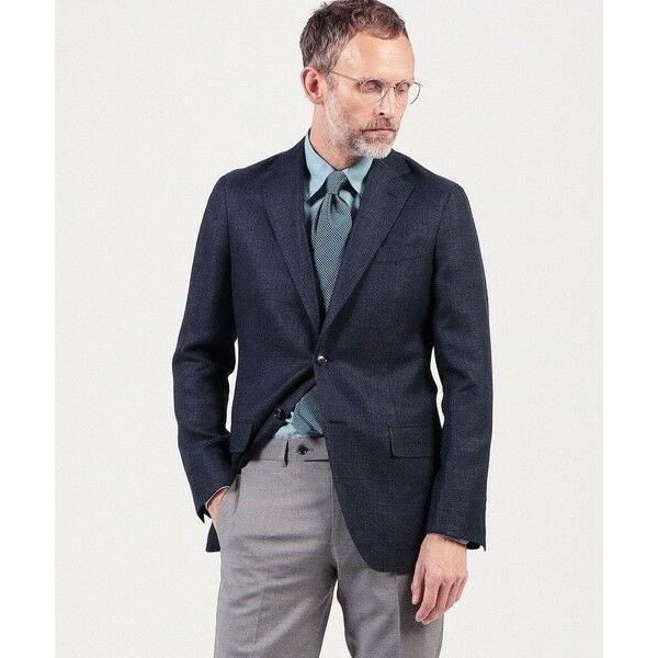 TOMORROWLAND / トゥモローランド ウールリネン シングルブレステッド2Bジャケット DELFINO 肩幅44