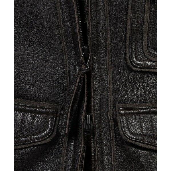 TOMORROWLAND / トゥモローランド ゴートレザー ライダースジャケットの画像