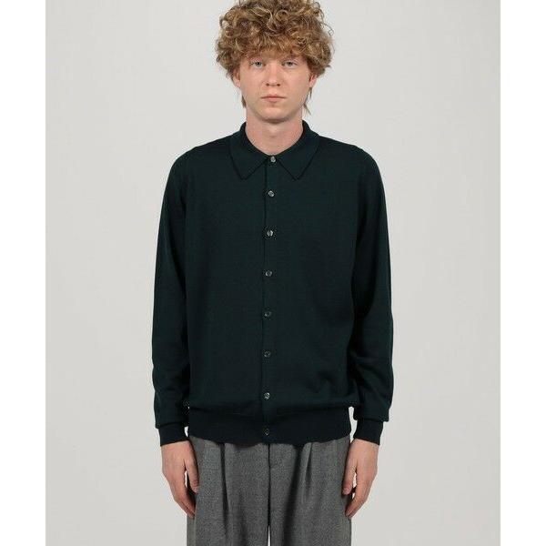 TOMORROWLAND / トゥモローランド JOHN SMEDLEY TIBOR メリノウール ポロカラーニットシャツの画像