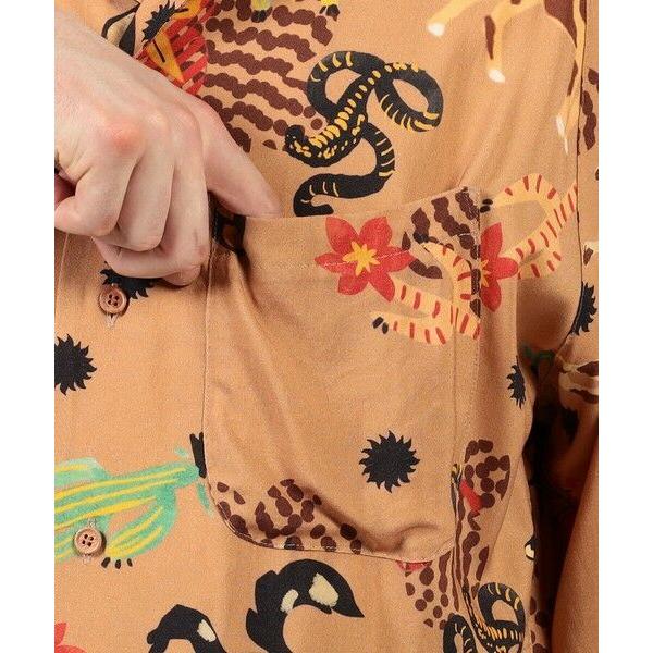 TOMORROWLAND / トゥモローランド 【別注】m's braque レーヨンオープンカラー ハーフスリーブシャツの画像