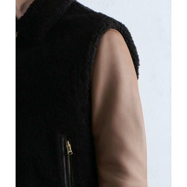 即購入可★ TOMORROWLAND / トゥモローランド DENIM ムートン ジップアップベスト 【KUE2813948419】(101640円)