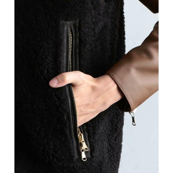 即購入可★ TOMORROWLAND / トゥモローランド DENIM ムートン ジップアップベスト 【KUE2813948419】(101640円)