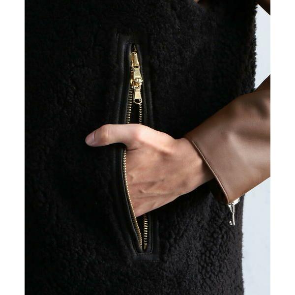 即購入可★ TOMORROWLAND / トゥモローランド DENIM ムートン ジップアップベスト 【KUE2813948419】(101640円)