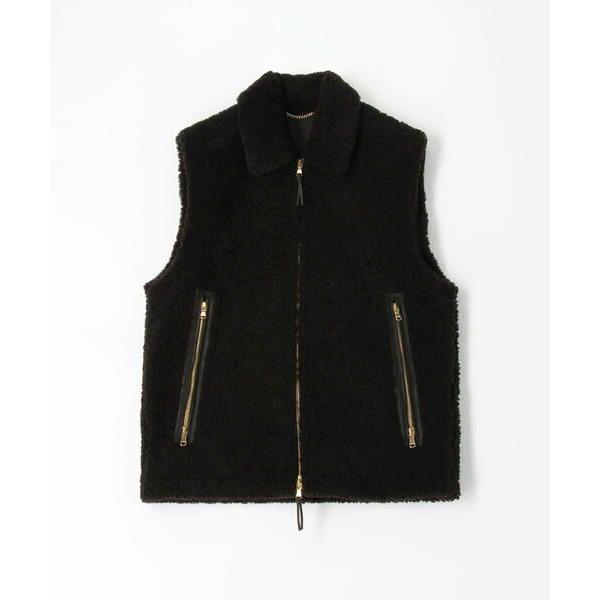 即購入可★ TOMORROWLAND / トゥモローランド DENIM ムートン ジップアップベスト 【KUE2813948419】(101640円)