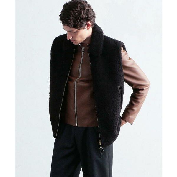 即購入可★ TOMORROWLAND / トゥモローランド DENIM ムートン ジップアップベスト 【KUE2813948419】(101640円)