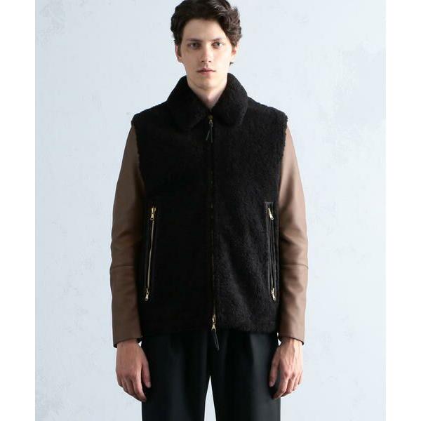 即購入可★ TOMORROWLAND / トゥモローランド DENIM ムートン ジップアップベスト 【KUE2813948419】(101640円)