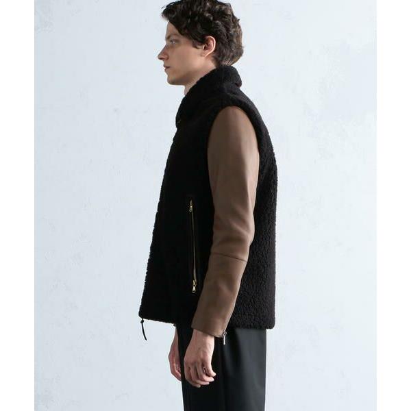 即購入可★ TOMORROWLAND / トゥモローランド DENIM ムートン ジップアップベスト 【KUE2813948419】(101640円)