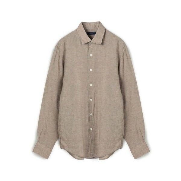TOMORROWLAND / トゥモローランド リネン セミワイドカラーロングスリーブシャツ SAHARA ALBINI