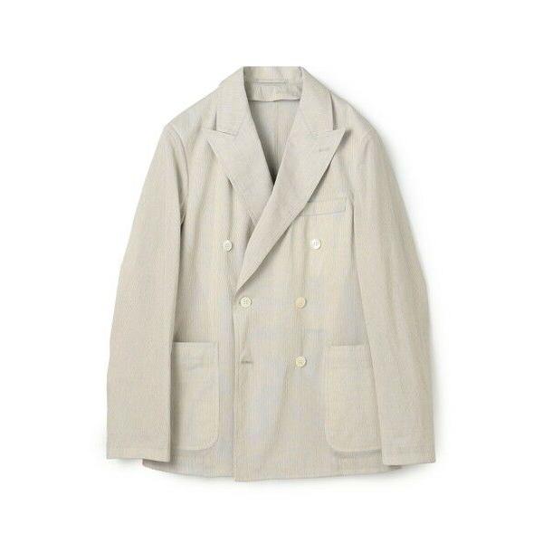 TOMORROWLAND / トゥモローランド コットンシルクシアサッカー ダブルブレステッド6Bジャケット GIANNETTI PIERO