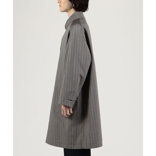 トゥモローランド　ステンカラーコート　ヘリンボーン　ダークグレー セール】 ウールポリエステル ヘリンボーン ステンカラーコート