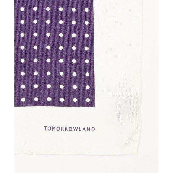 TOMORROWLAND（トゥモローランド） シルク ドット ポケットチーフ 