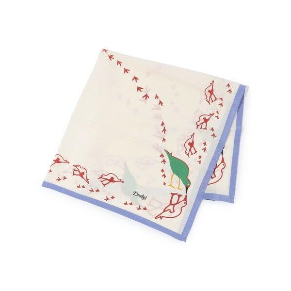 TOMORROWLAND / トゥモローランド Drake’ｓ OYSTER CATCHER PRINT BANDANA シルクプリントスカーフ_1