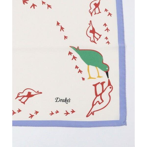 TOMORROWLAND / トゥモローランド Drake’ｓ OYSTER CATCHER PRINT BANDANA シルクプリントスカーフ_3