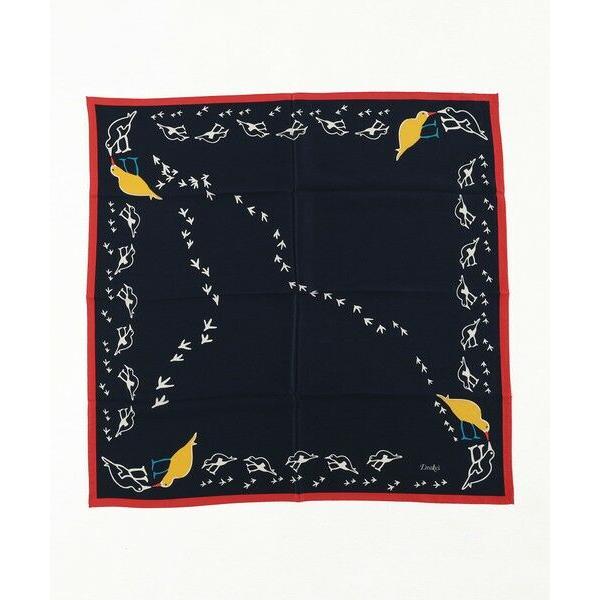TOMORROWLAND / トゥモローランド Drake’ｓ OYSTER CATCHER PRINT BANDANA シルクプリントスカーフ_6