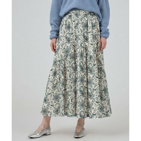 TOMORROWLAND（トゥモローランド） ポリエステルプリント ティアード