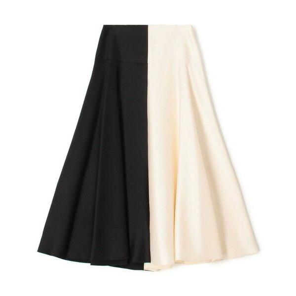 TOMORROWLAND / トゥモローランド PARTOW Lucia Skirt バイカラーフレアスカート