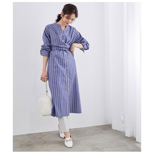 Rope ロペ 洗える 2way ストライプドビーウエスト巻きシャツワンピース タカシマヤファッションスクエア 通販 Paypayモール