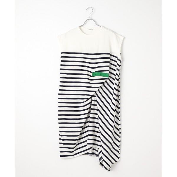 配送員設置送料無料 Harriss ハリス コットンボーダーアシンメトリーチュニック 公式の Technet 21 Org