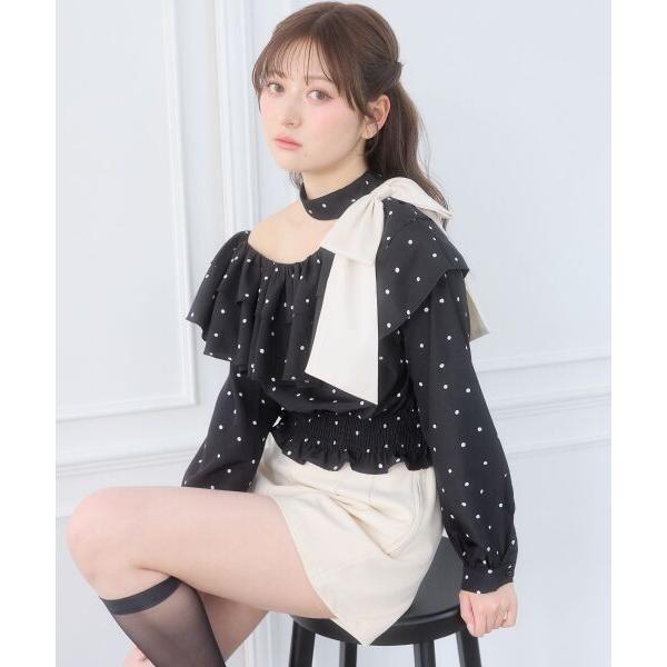 MAJESTIC LEGON（マジェスティックレゴン） ワンショルフリルリボン