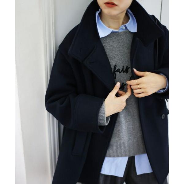 le.coeur blanc（ルクールブラン） スタンドネックテントラインウール