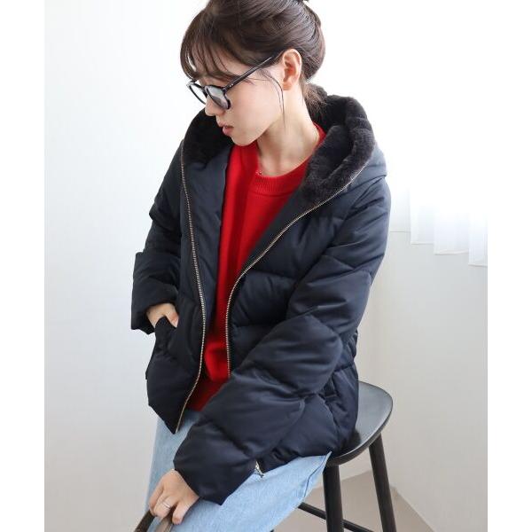 le.coeur blanc（ルクールブラン） ファーフードショートダウン